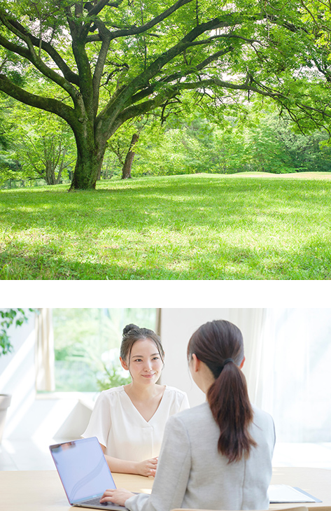 木陰で、少しお休みしませんか～カウンセリングのご案内～